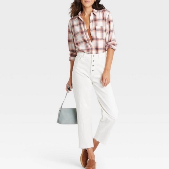 Universal thread women’s button-down long sleeve flannel shirt size L - Picture 7 of 7